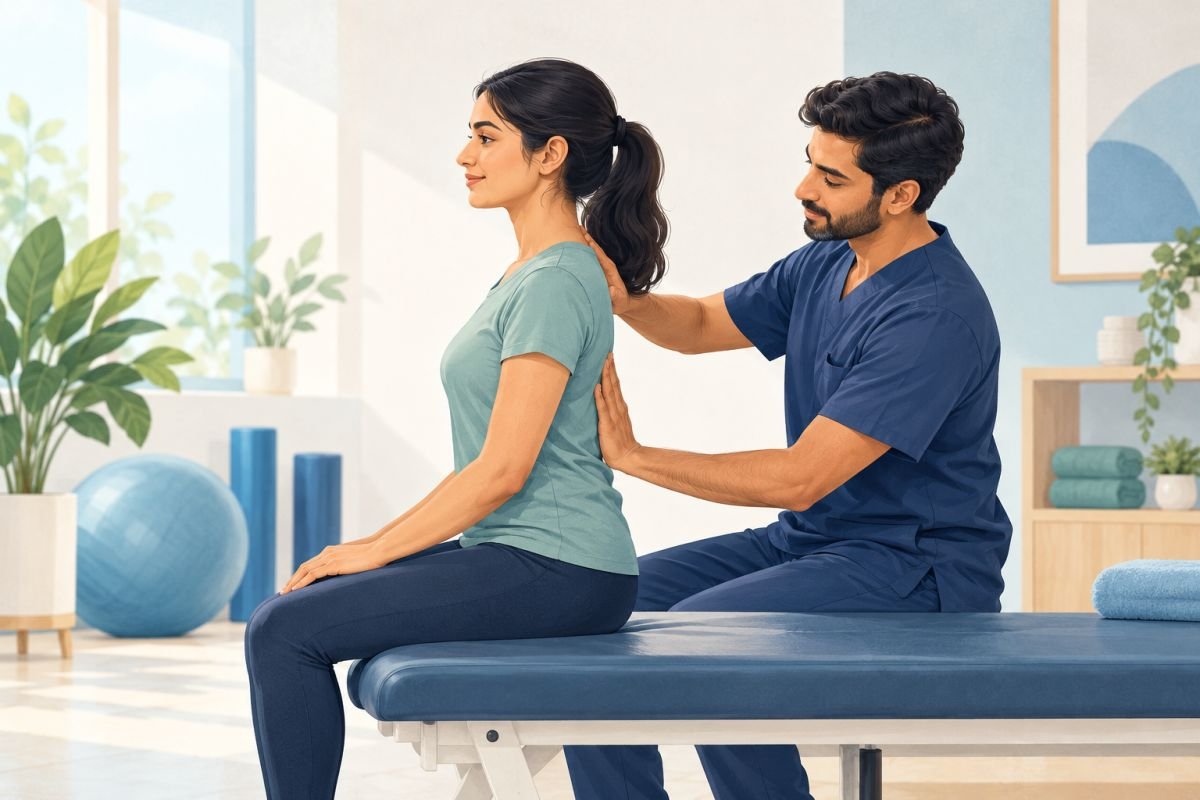 Illustration: Spine Physiotherapy Rehab at our New Panvel clinic